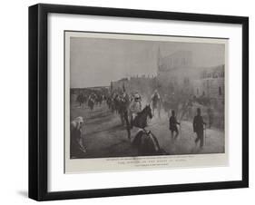 The Kaiser in the Holy Land, the Service on the Mount of Olives-null-Framed Giclee Print