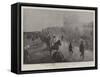 The Kaiser in the Holy Land, the Service on the Mount of Olives-null-Framed Stretched Canvas