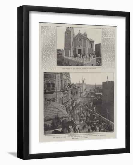 The Kaiser in the Holy Land-null-Framed Giclee Print