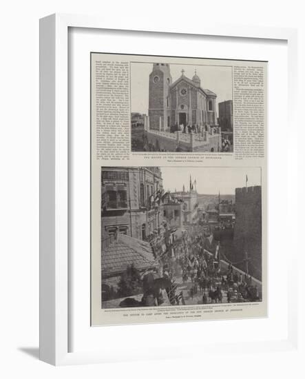 The Kaiser in the Holy Land-null-Framed Giclee Print