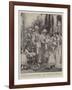 The Kaiser's Tour in the East, a Pretty Incident at the German Consulate at Haifa-Walter Stanley Paget-Framed Giclee Print