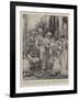 The Kaiser's Tour in the East, a Pretty Incident at the German Consulate at Haifa-Walter Stanley Paget-Framed Giclee Print