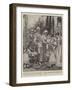 The Kaiser's Tour in the East, a Pretty Incident at the German Consulate at Haifa-Walter Stanley Paget-Framed Giclee Print