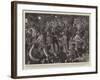 The Kaiser's Visit to the Holy Land, the Turkish Band Playing Outside the Hotel Carmel, Haifa-null-Framed Giclee Print