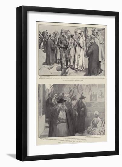 The Kaiser's Visit to the Holy Land-null-Framed Giclee Print