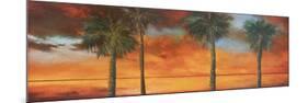 The Kaki Junkaroo sunset, Jamaica, 2020 (oil on canvas)-Andrew Hewkin-Mounted Giclee Print