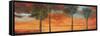 The Kaki Junkaroo sunset, Jamaica, 2020 (oil on canvas)-Andrew Hewkin-Framed Stretched Canvas