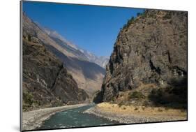 The Kali Gandaki is one of the major rivers of Nepal, Manaslu Region, Nepal, Himalayas, Asia-Alex Treadway-Mounted Photographic Print