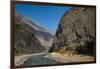 The Kali Gandaki is one of the major rivers of Nepal, Manaslu Region, Nepal, Himalayas, Asia-Alex Treadway-Framed Premium Photographic Print