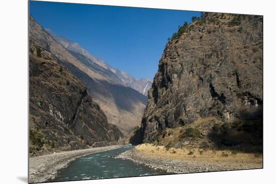 The Kali Gandaki is one of the major rivers of Nepal, Manaslu Region, Nepal, Himalayas, Asia-Alex Treadway-Mounted Premium Photographic Print