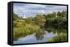 The Kamenka River Flowing Through Suzdal, Golden Ring, Russia, Europe-Michael Runkel-Framed Stretched Canvas