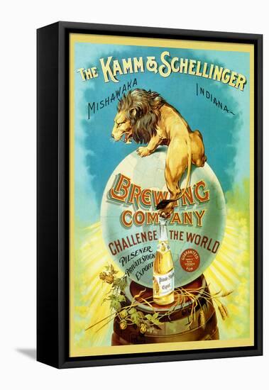 The Kamm and Schellinger Brewing Company: Challenge the World-null-Framed Stretched Canvas