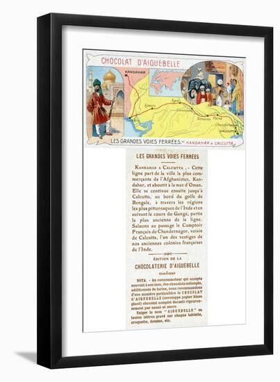 The Kandahar to Calcutta Railway Line-null-Framed Giclee Print