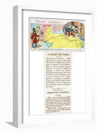 The Kandahar to Calcutta Railway Line-null-Framed Giclee Print