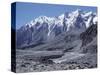 The Karakorum (Karakoram) Highway on the Chinese Side, with River Giz, Xinjiang, China, Asia-Occidor Ltd-Stretched Canvas