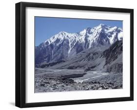 The Karakorum (Karakoram) Highway on the Chinese Side, with River Giz, Xinjiang, China, Asia-Occidor Ltd-Framed Photographic Print