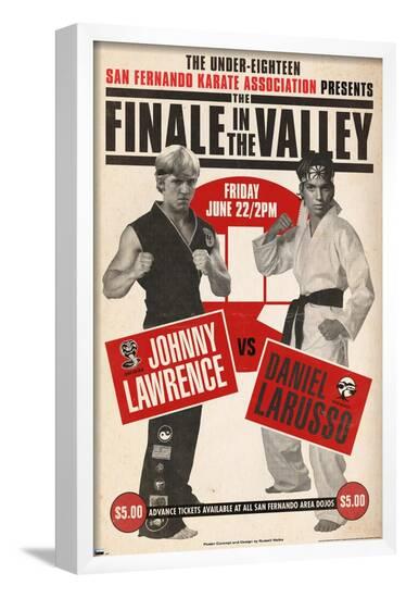 The Karate Kid - Finale in the Valley by Russell Walks Premium Poster--Framed Poster