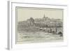 The Karlsbrucke Bridge at Prague, Partly Destroyed by the Flood-null-Framed Giclee Print