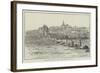 The Karlsbrucke Bridge at Prague, Partly Destroyed by the Flood-null-Framed Giclee Print