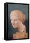 The Kauffmann Head, Head of Aphrodite, Copy of the Aphrodite of Cnidus by Praxiteles (Fl.375-40 BC)-Praxiteles-Framed Stretched Canvas