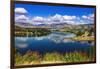 The Kawarau river and town of Cromwell, Central Otago, South Island, New Zealand-Russ Bishop-Framed Photographic Print