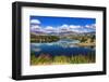 The Kawarau river and town of Cromwell, Central Otago, South Island, New Zealand-Russ Bishop-Framed Photographic Print