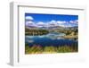 The Kawarau river and town of Cromwell, Central Otago, South Island, New Zealand-Russ Bishop-Framed Photographic Print