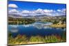 The Kawarau river and town of Cromwell, Central Otago, South Island, New Zealand-Russ Bishop-Mounted Photographic Print