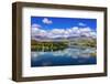 The Kawarau river and town of Cromwell, Central Otago, South Island, New Zealand-Russ Bishop-Framed Photographic Print