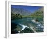 The Kawarau River, the Outflow of Lake Wakatipu at Frankton, Near Queenstown, Otago-Robert Francis-Framed Photographic Print