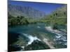 The Kawarau River, the Outflow of Lake Wakatipu at Frankton, Near Queenstown, Otago-Robert Francis-Mounted Photographic Print