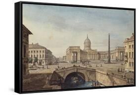 The Kazan Cathedral in Saint Petersburg, 1817-Maxim Nikiphorovich Vorobyev-Framed Stretched Canvas