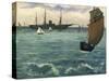 The "Kearsarge" at Boulogne, 1864-Edouard Manet-Stretched Canvas