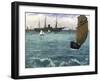 The 'Kearsarge' at Boulogne-Edouard Manet-Framed Premium Giclee Print