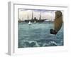 The 'Kearsarge' at Boulogne-Edouard Manet-Framed Premium Giclee Print