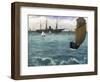 The 'Kearsarge' at Boulogne-Edouard Manet-Framed Giclee Print