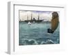 The 'Kearsarge' at Boulogne-Edouard Manet-Framed Giclee Print