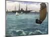 The 'Kearsarge' at Boulogne-Edouard Manet-Mounted Giclee Print