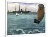 The 'Kearsarge' at Boulogne-Edouard Manet-Framed Giclee Print