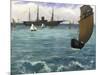 The 'Kearsarge' at Boulogne-Edouard Manet-Mounted Giclee Print