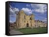 The Keep and Inner Courtyard of Tonbridge Castle, Tonbridge, Kent, England, United Kingdom, Europe-null-Framed Stretched Canvas