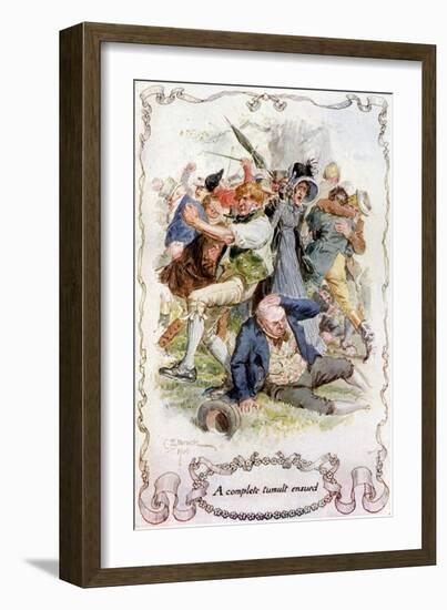 The Keeping of Christmas at Bracebridge Hall-Charles Edmund Brock-Framed Giclee Print