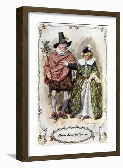 The Keeping of Christmas at Bracebridge Hall-Charles Edmund Brock-Framed Giclee Print