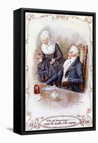 The Keeping of Christmas at Bracebridge Hall-Charles Edmund Brock-Framed Stretched Canvas