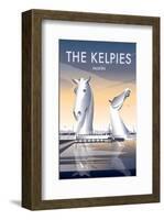 The Kelpies - Dave Thompson Contemporary Travel Print-Dave Thompson-Framed Giclee Print