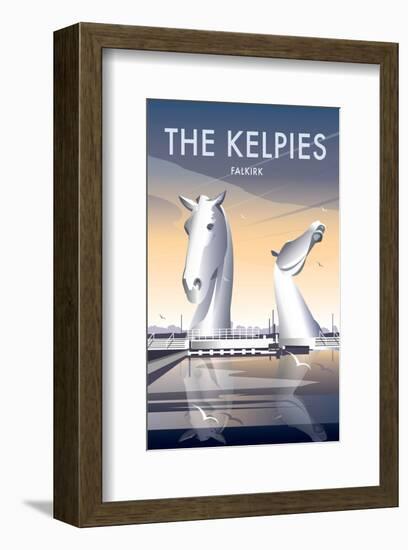 The Kelpies - Dave Thompson Contemporary Travel Print-Dave Thompson-Framed Giclee Print