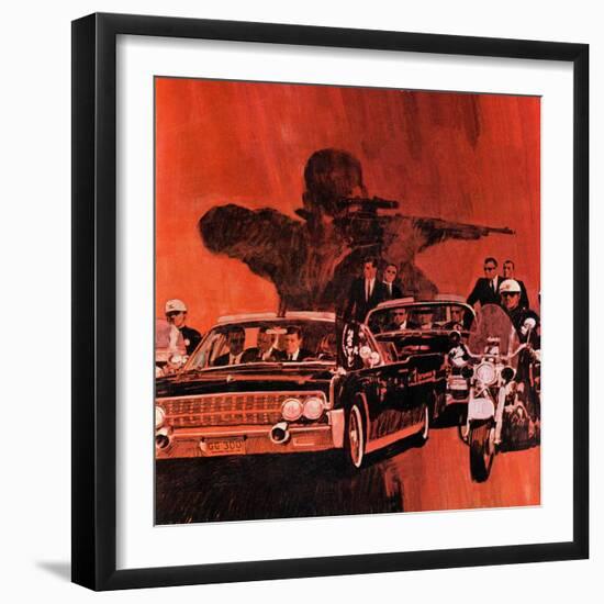 "The Kennedy Assassination," January 14, 1967-Fred Otnes-Framed Giclee Print