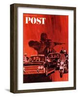 "The Kennedy Assassination," Saturday Evening Post Cover, January 14, 1967-Fred Otnes-Framed Giclee Print