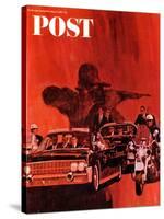 "The Kennedy Assassination," Saturday Evening Post Cover, January 14, 1967-Fred Otnes-Stretched Canvas