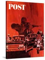 "The Kennedy Assassination," Saturday Evening Post Cover, January 14, 1967-Fred Otnes-Stretched Canvas